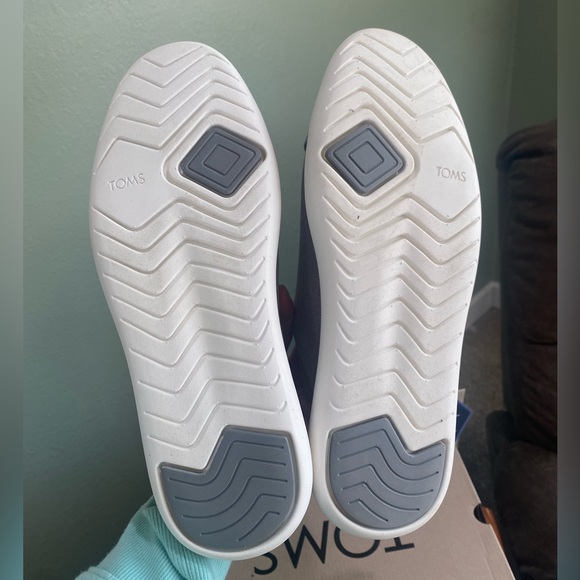 Toms Alpargata Mallow Mule Sneaker 9.5 Gray Casual Vacation Comfortable Slip On - Picture 5 of 7